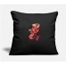 Crazy Skull Black Pillow